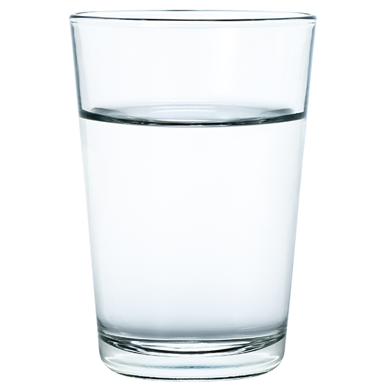 BRITA history glass of water