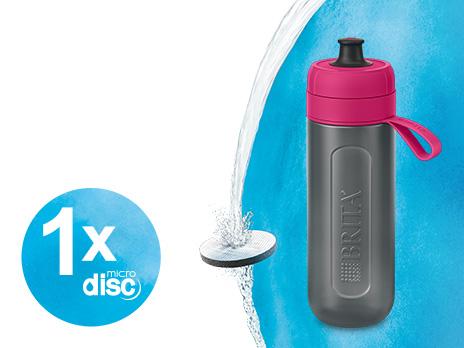 BRITA Filtro de botella de agua sin BPA Relleno y Go 600 Ml azul, activo 