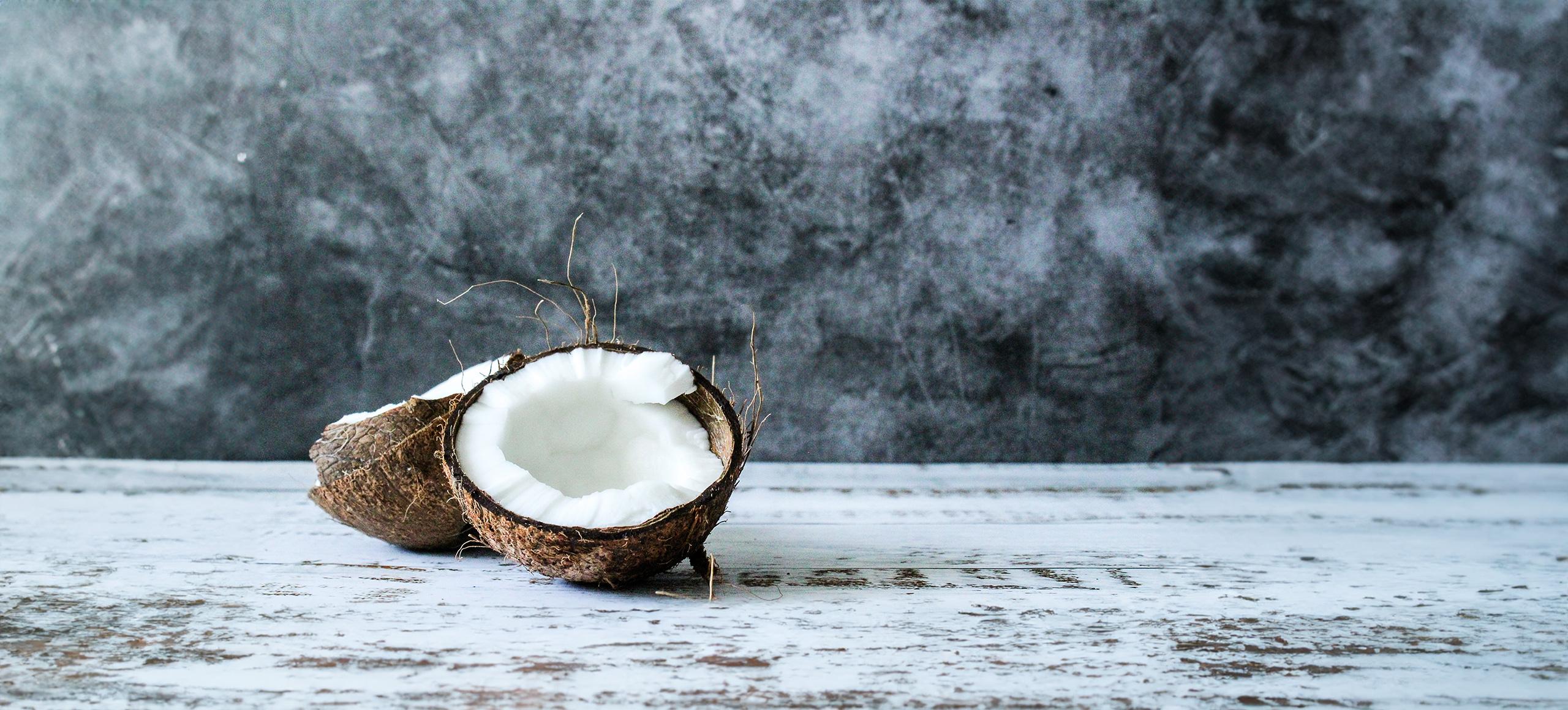Coconut on a table