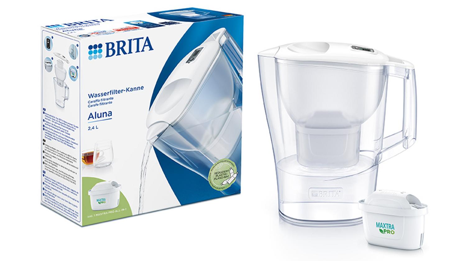 BRITA Aluna Water Filter Jug White 2.4L with New Maxtra Pro Filter