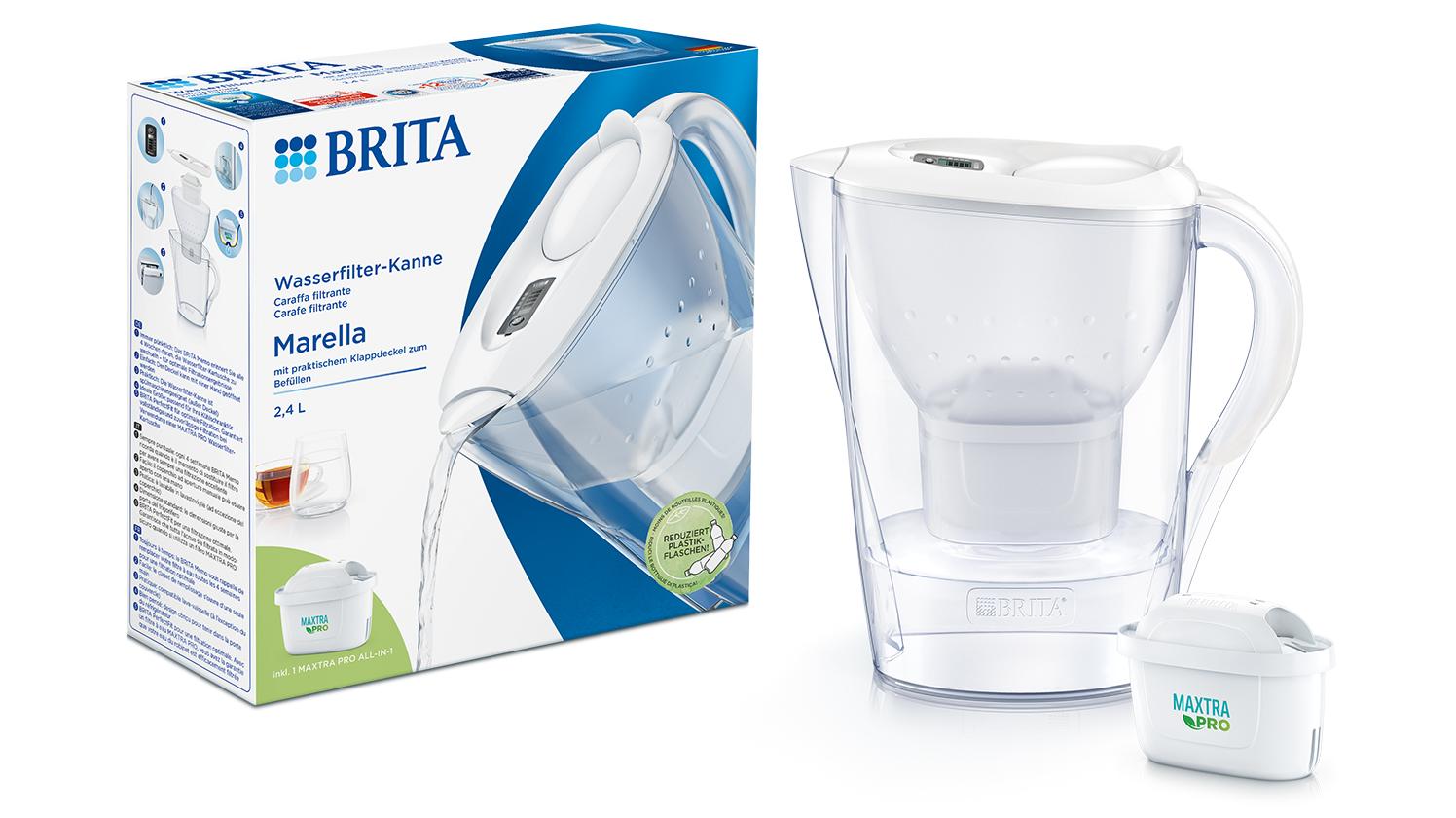 Brita Water filter Jug review of the Marella XL versus the Elemaris XL  comparison Maxtra technology 